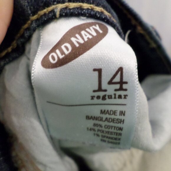 Old Navy 'The Flirt' Womens Dark Blue Denim Jeans Sz 14 Regular - Picture 7 of 12